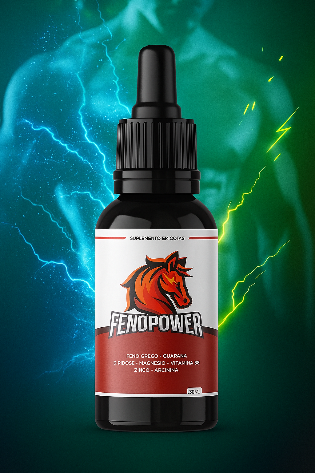 Frasco do Feno Power com 90 dias de garantia