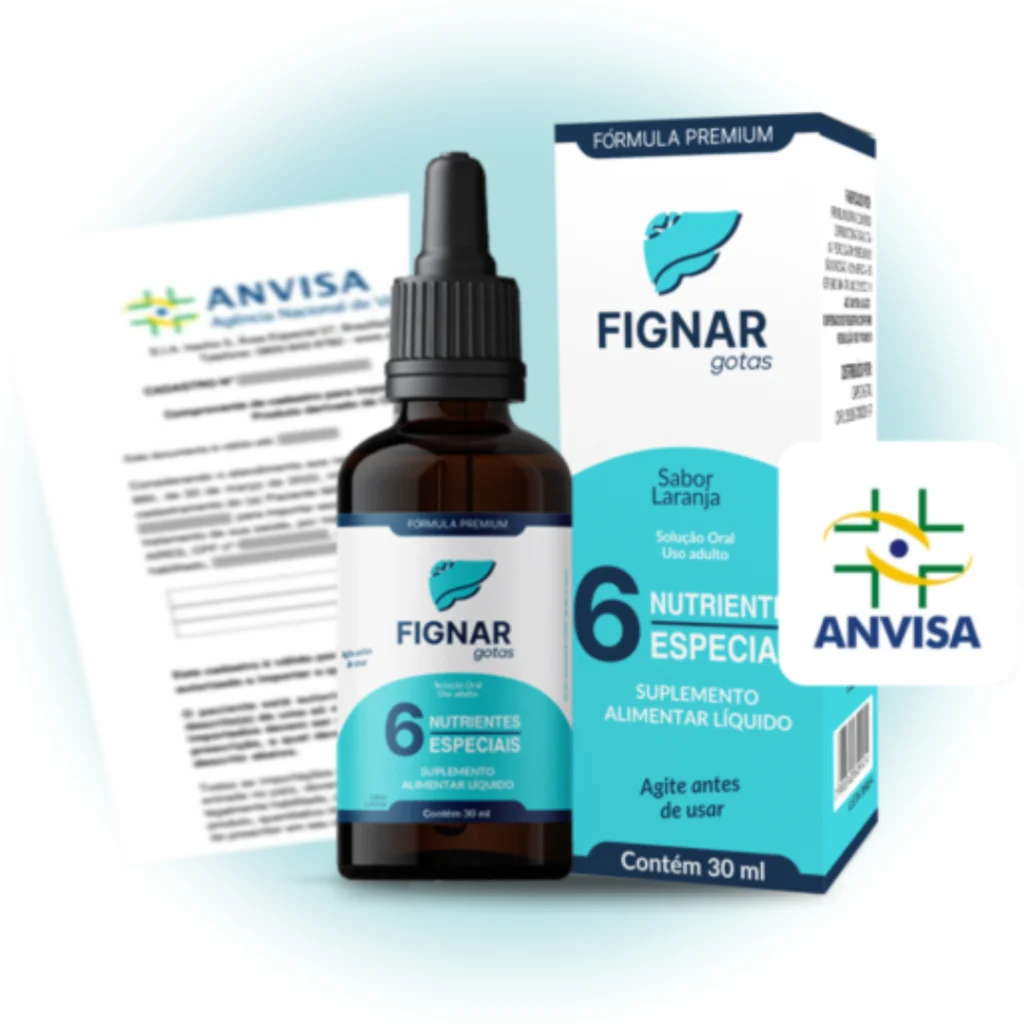 Frasco de Fignar com Selo da Anvisa
